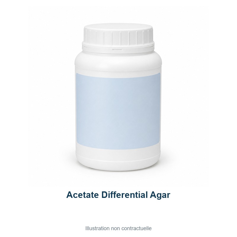 Gélose différentielle à l’acétate