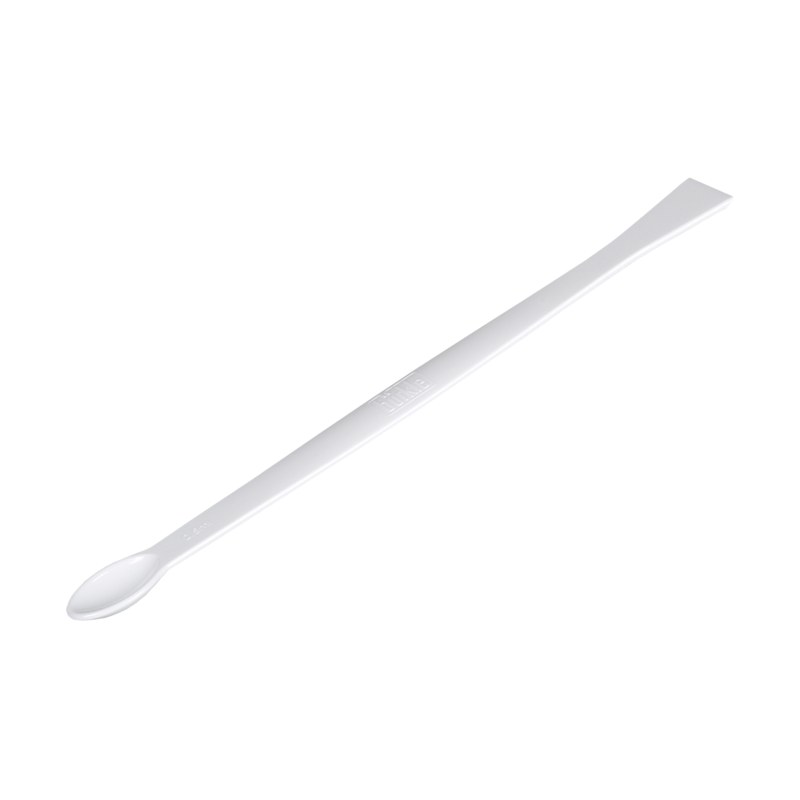 Cuillère avec spatule, à usage unique