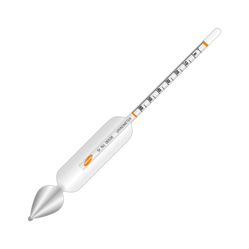 Urinometer Silver Coated Use At 20 degree Celsius