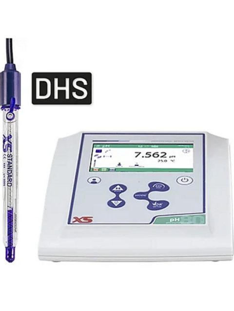 XS pH 80 PRO Stirrer - benchtop pH meter - DHS Standard Electrode