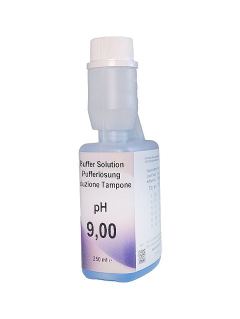 XS Basic pH 9.00 /25°C (blue), 250 ml autocal bottle Test solution