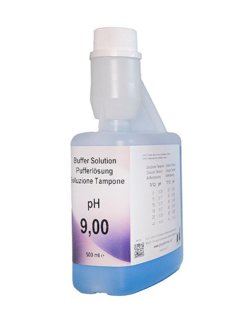 XS Basic pH 9.00 /25°C (blue), 500 ml autocal bottle Test solution