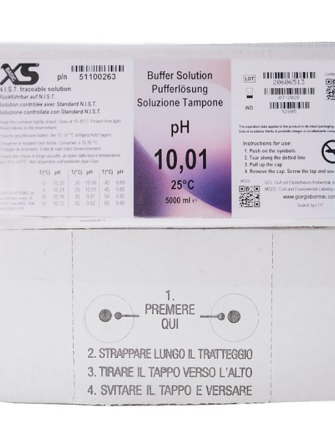 XS Basic pH 10.01 /25°C (colourless), Politainer 5 litres Test solution